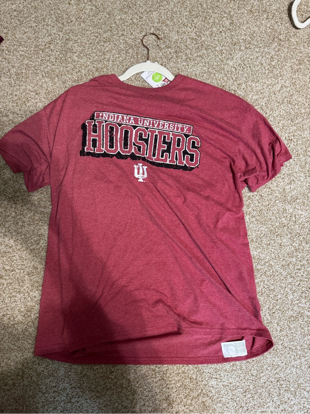 NEW Champion Men's Indiana University Hoosiers Red Short Sleeve Tee